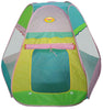 Large 6-Sided Pop-Up Playhouse Play Tent - Indoor/Outdoor with 6 Stakes