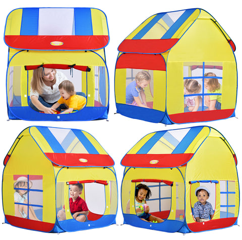 Big Children Playhouse Pop-Up Play Tent for Boys/Girls, Indoor/Outdoor