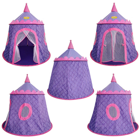 Children Royal Highness Princess Castle Playhouse Play Tent For Girls Indoors/Outdoors With Stakes